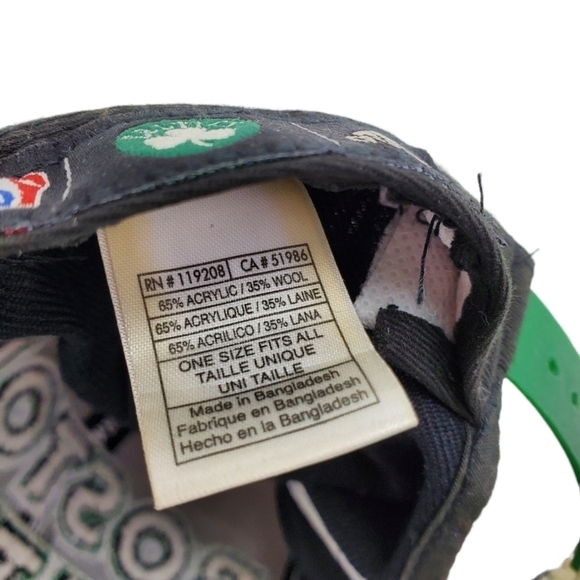 Adidas Boston Celtics Hat Tunestar 2013 Draft Blk Grn Ball Cap Men OS SnapBack - Picture 12 of 12
